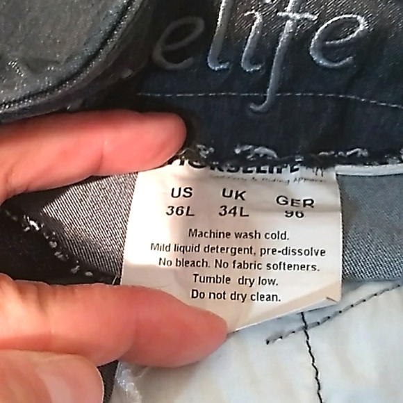 HORSELIFE EQUESTRIAN RIDING BREECHES, HORSE 🐎 ♥ LIGHTWEIGHT DENIM,KNEE PATCHES - Picture 8 of 11